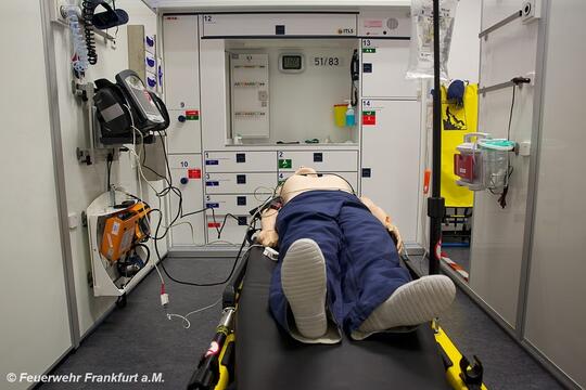 This rescue vehicle also has a control room