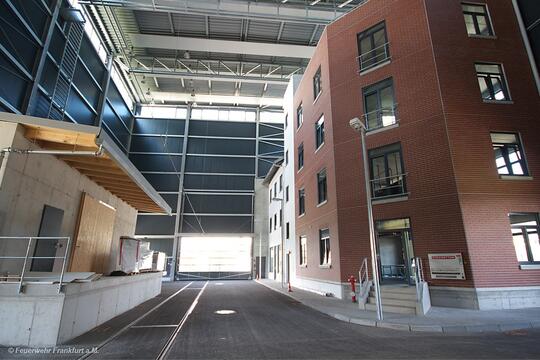 Subway station with stairs and ticket vending machine