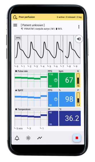 corpuls auryx smartphone app