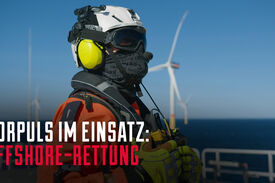 corpuls im Einsatz: Offshore-Rettung